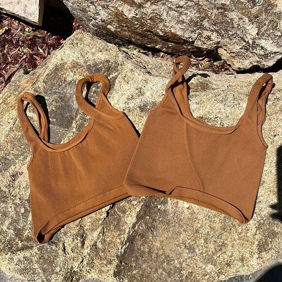 Free People Movement Happiness Runs Square Neck Crop Tank - Picture 5 of 10